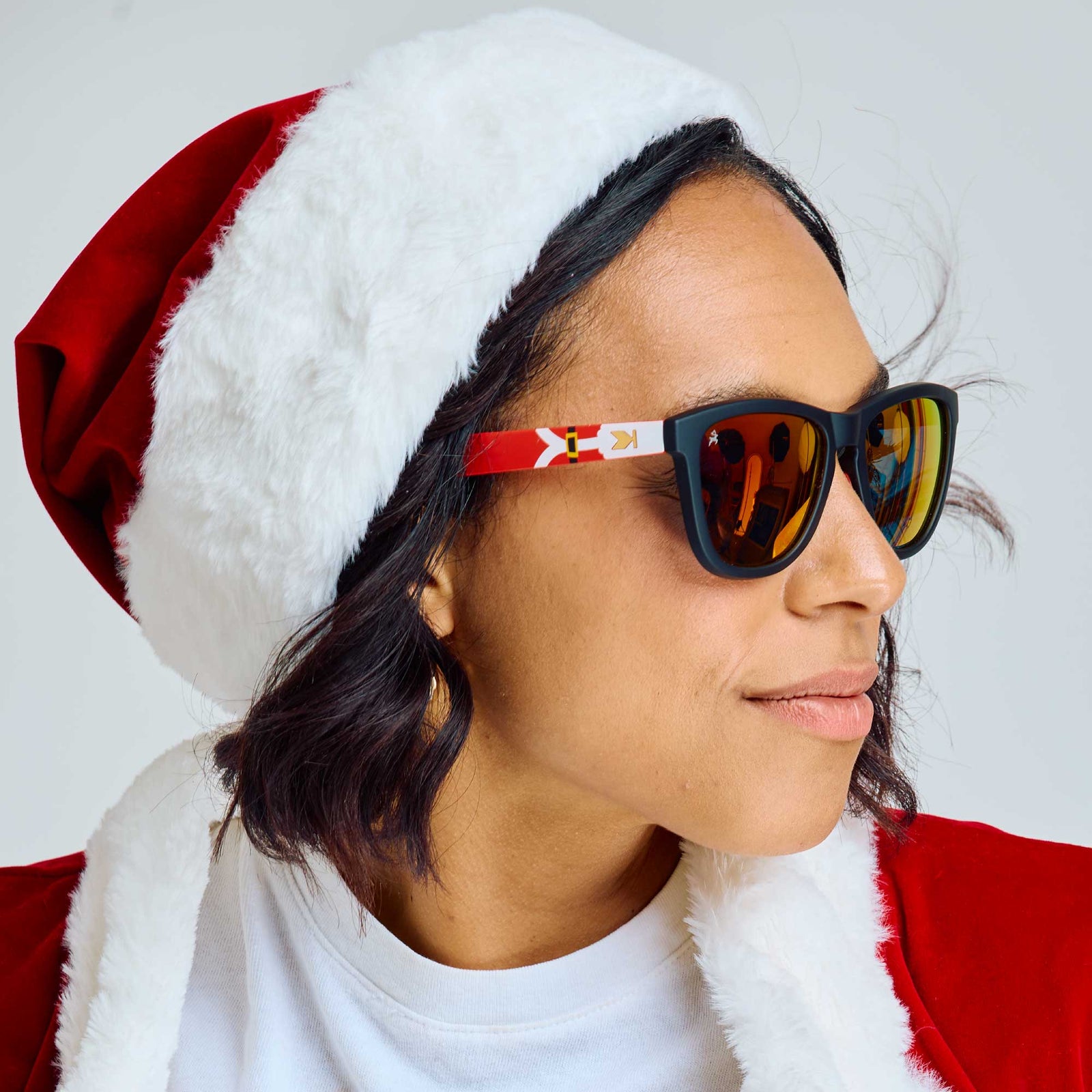 Women wearing Santa Claus Premiums Sport Sunglasses