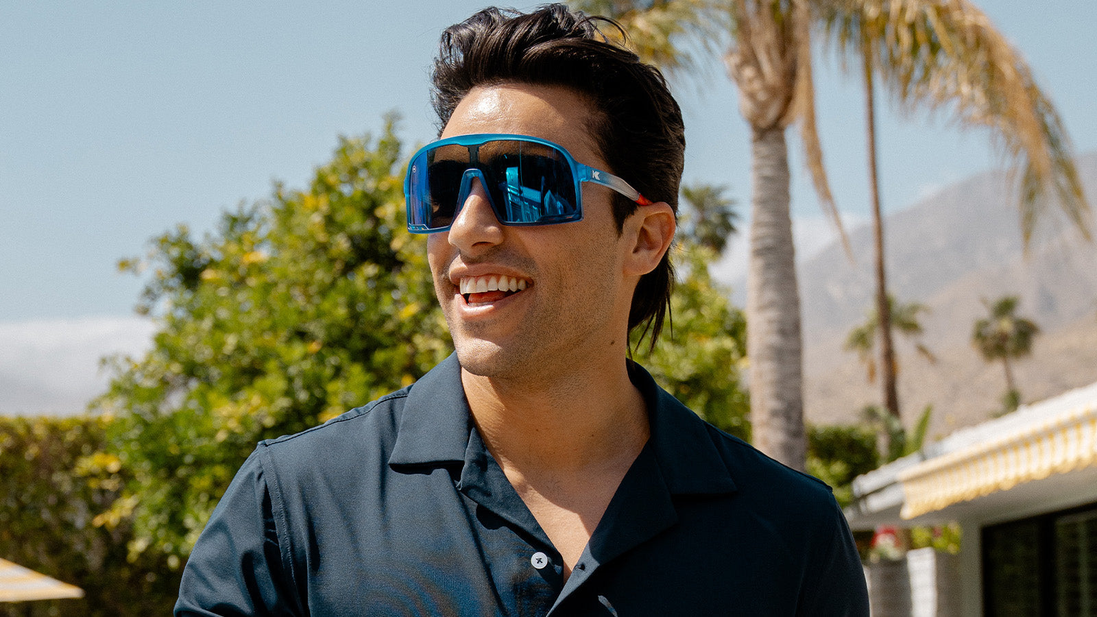 Man wearing Knockaround Rocket Pop Campeones