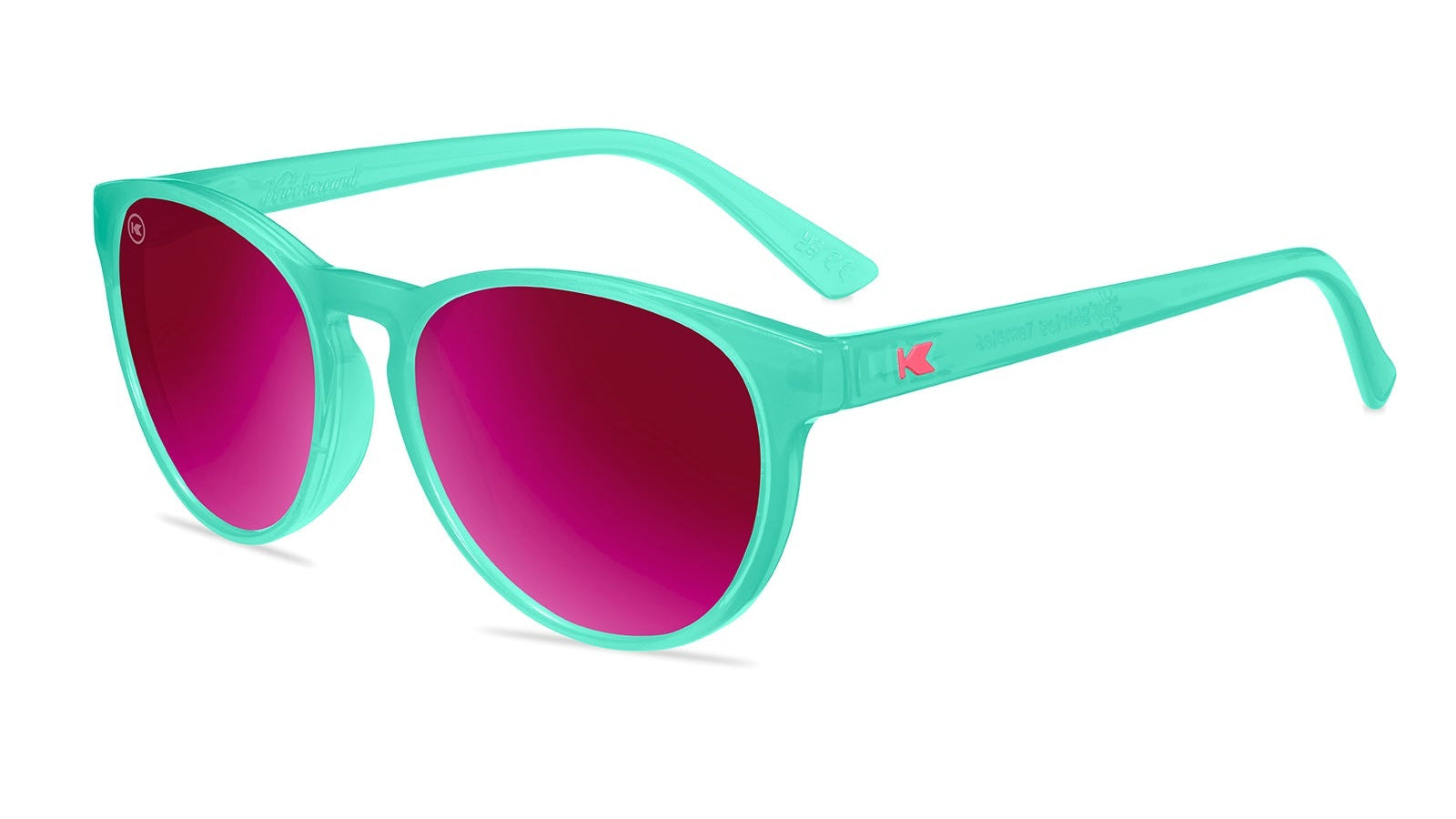 Aquamarine / Fuschia Kids Shirley Temples Sunglasses, Flyover
