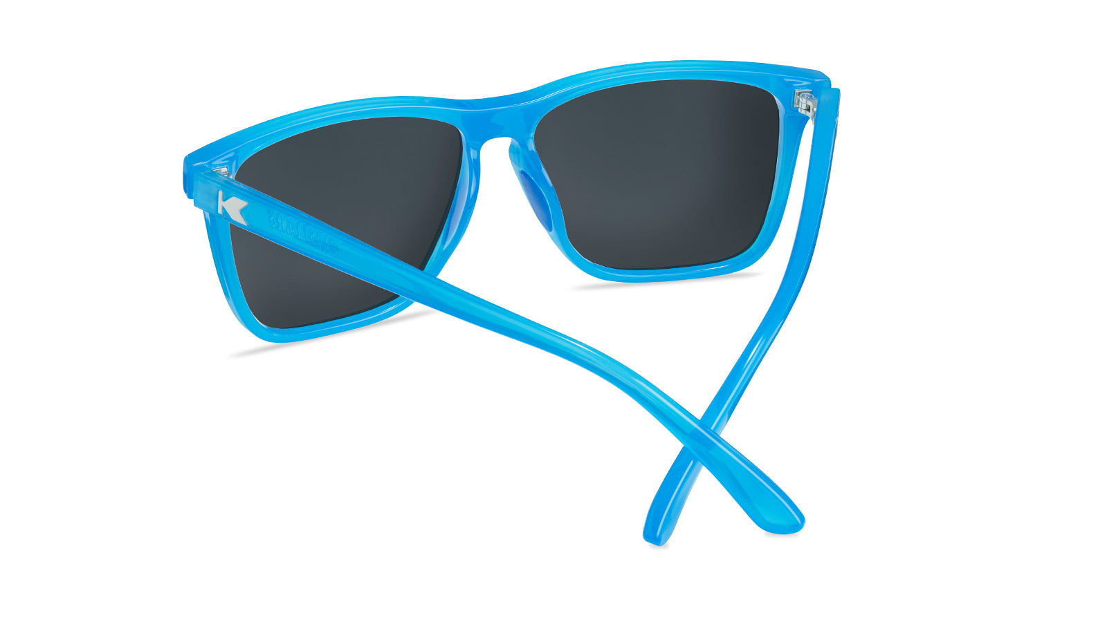 Blue Sunglasses with Polarized Rainbow Lenses