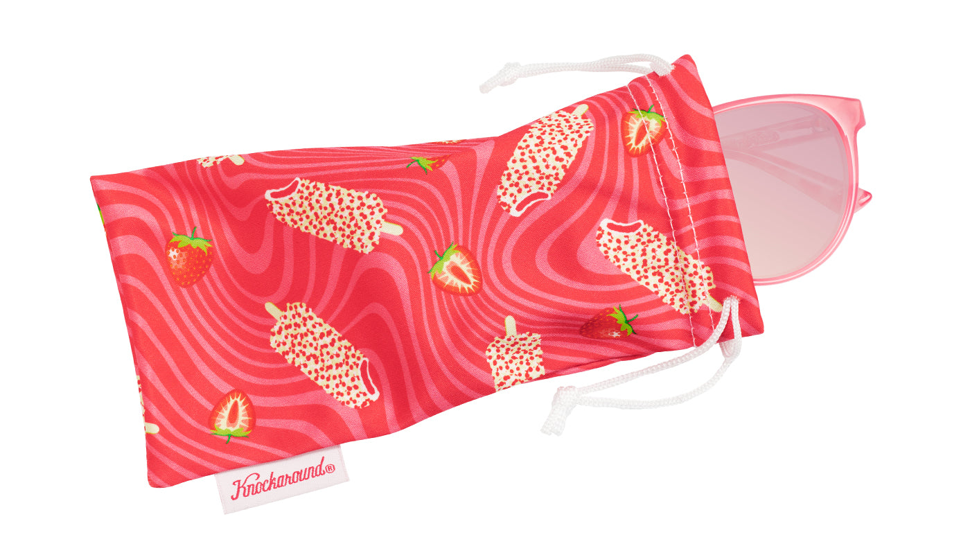 Strawberry Cake Pop Mai Tais Sunglasses, Pouch