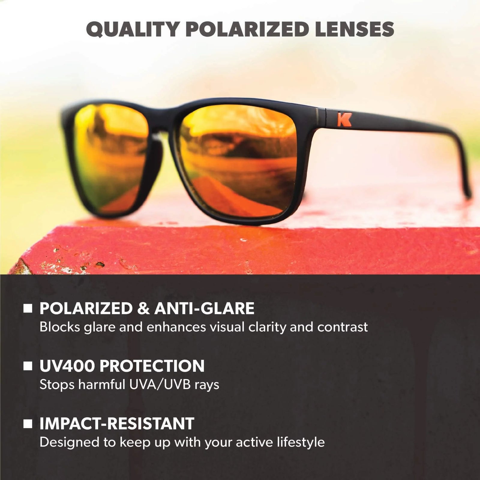 Fast Lanes - Matte Black / Red Sunset