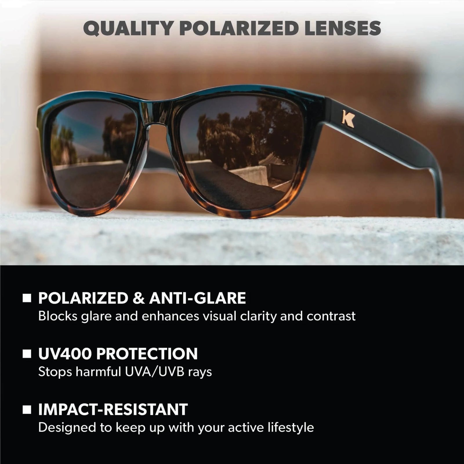 Paso Robles - Glossy Black and Tortoise Shell Fade / Amber