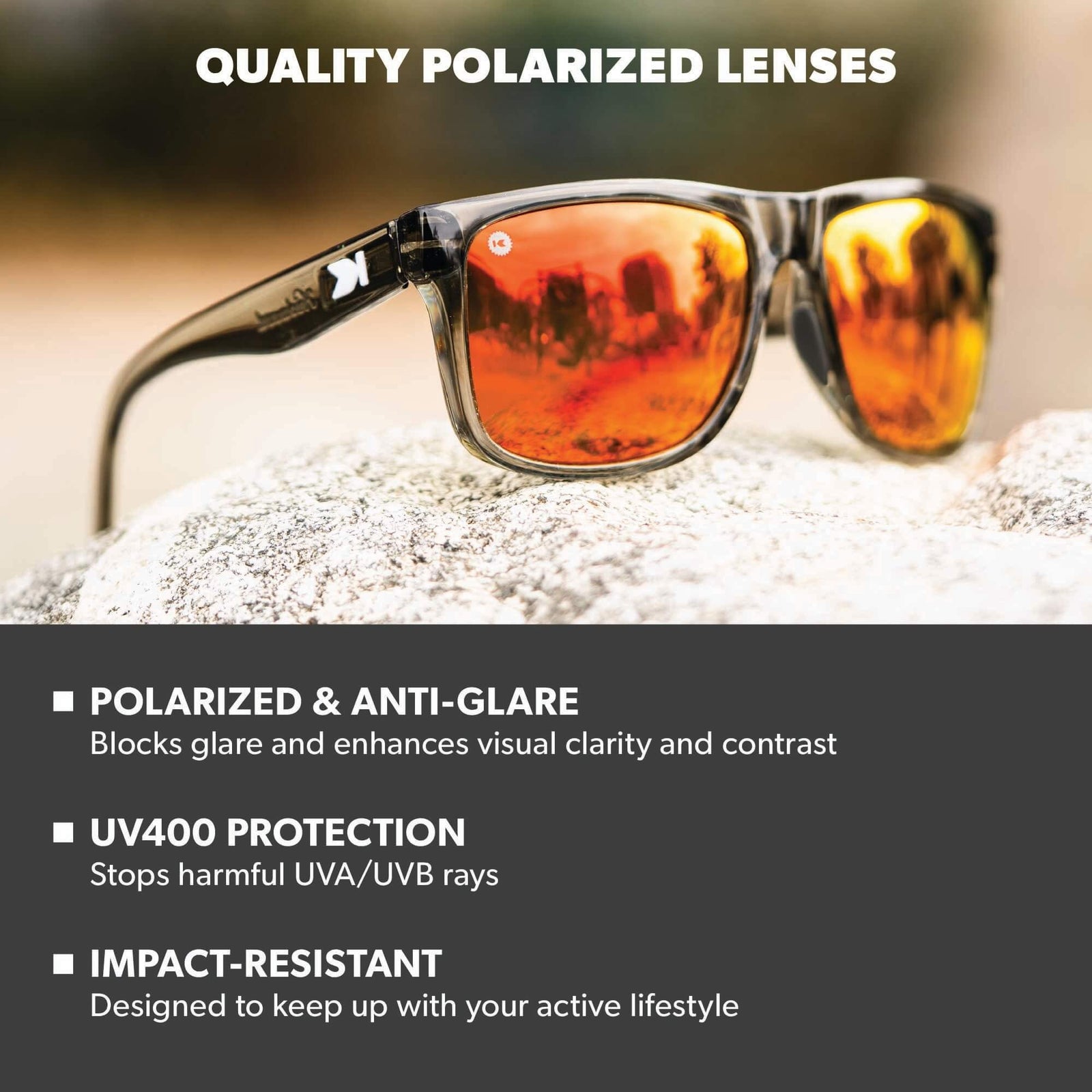 Torrey Pines Sport - Clear Grey / Red Sunset