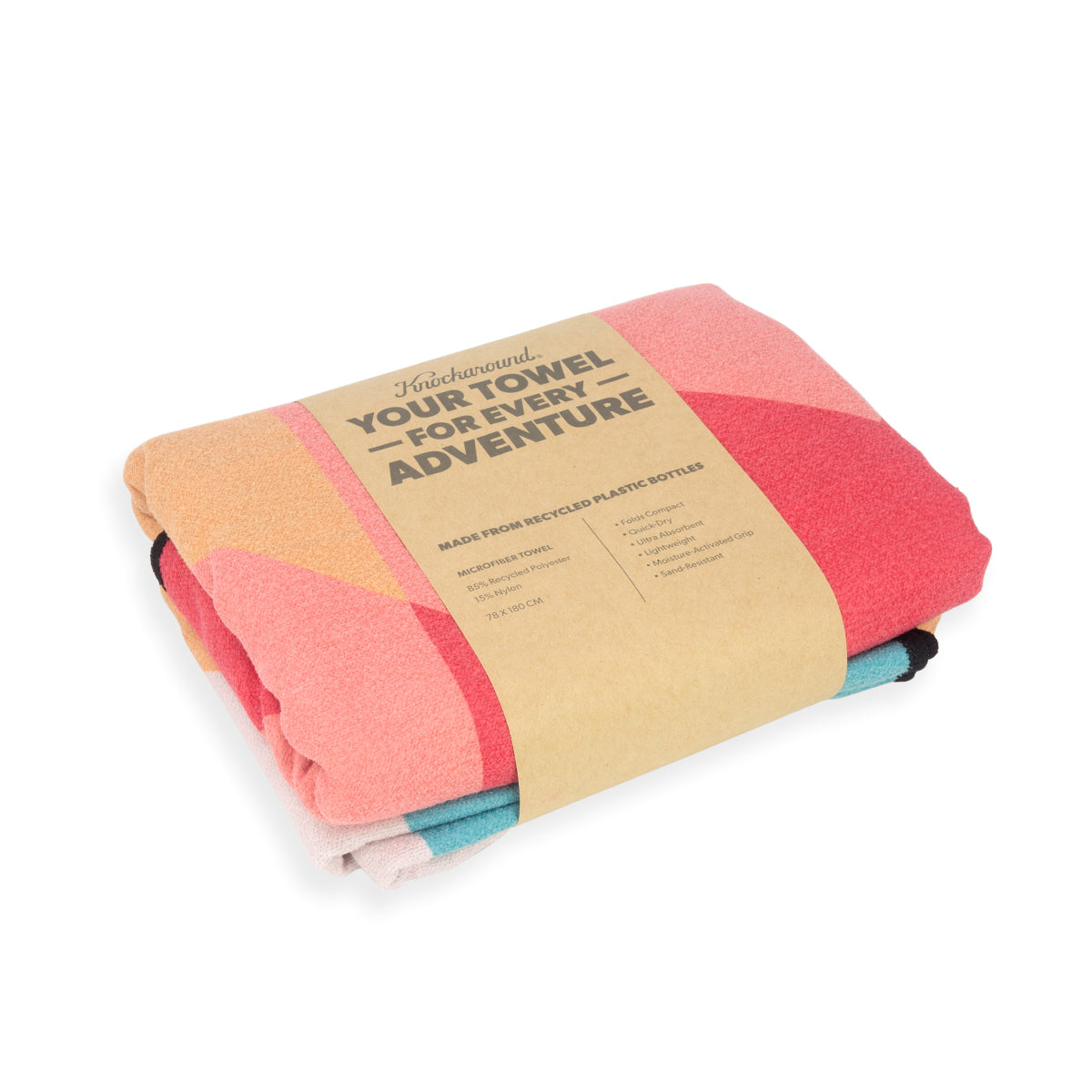 Knockaround Santa Fe Beach Towel, Packaging