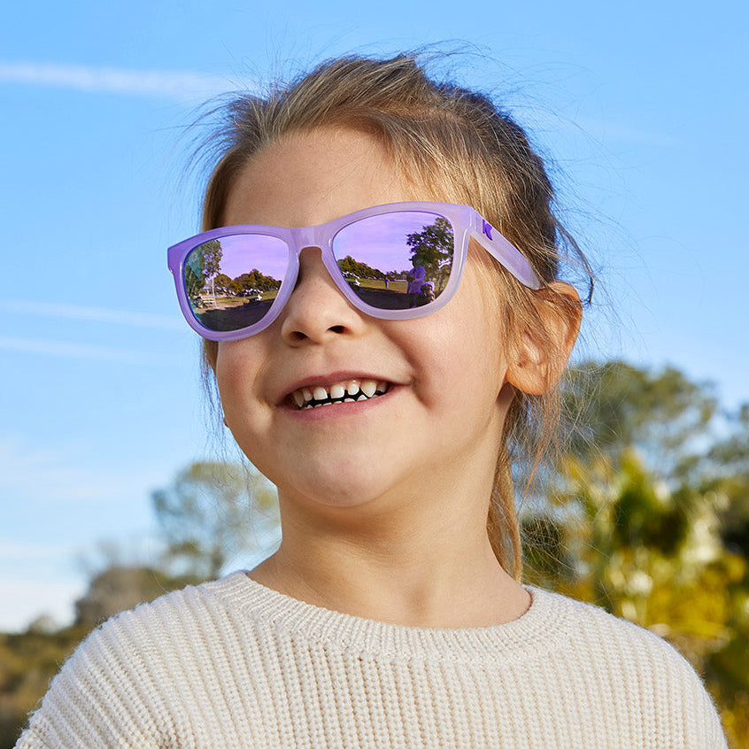 A girl kid wearing sunglasses
