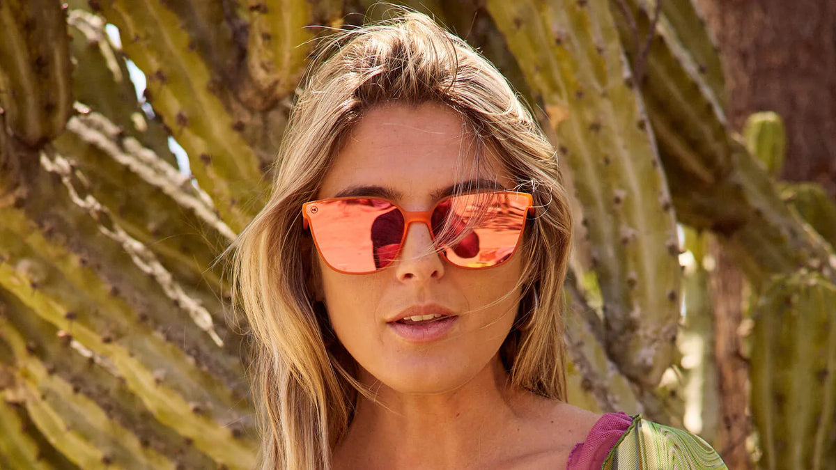 Female wearing Sunburst Cloud Catchers Sunglasses