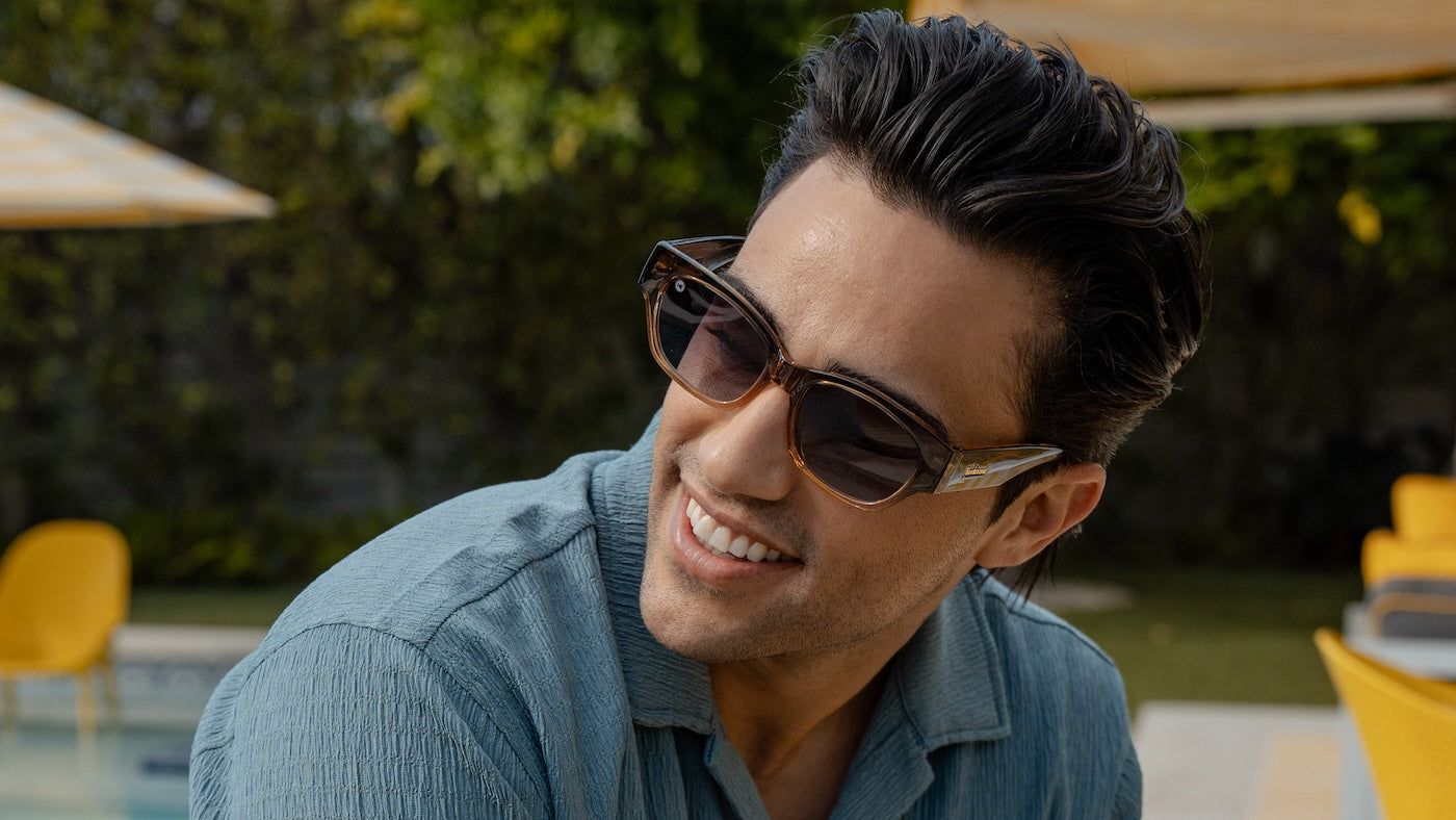 Male wearing Cortado Junipers Sunglasses