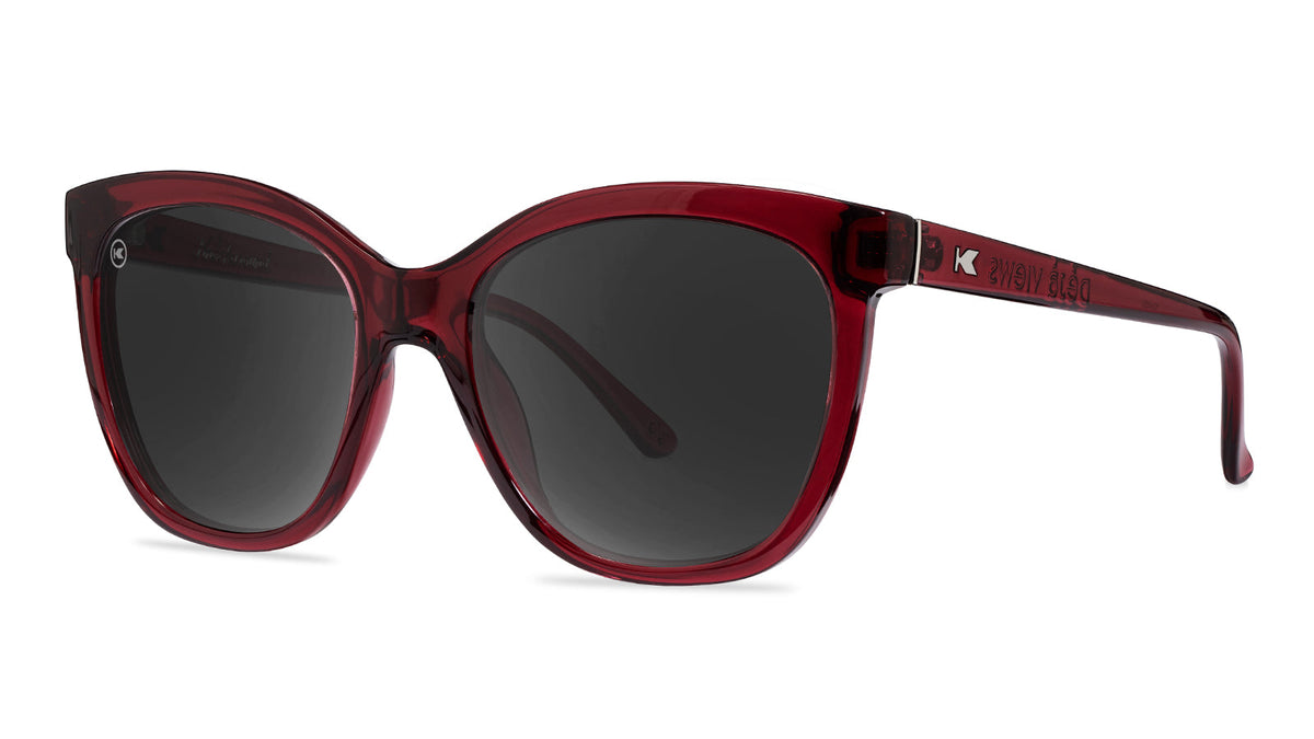 Black Cherry Deja Views Sunglasses, Threequarter