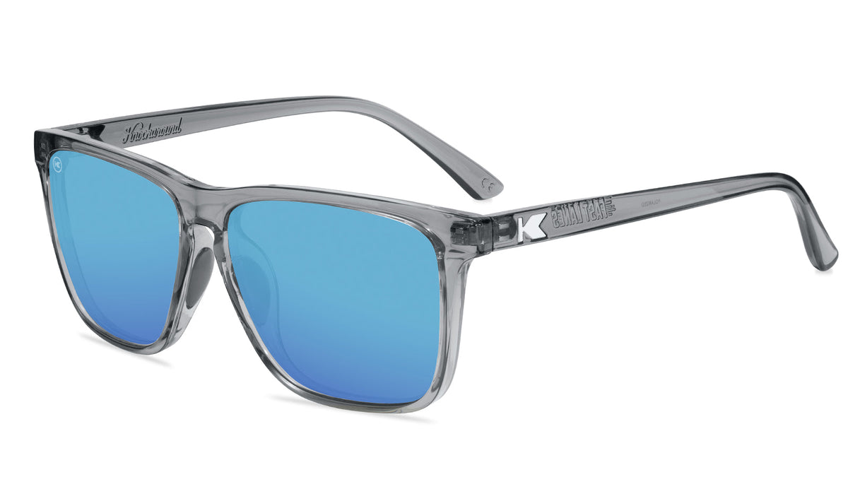 Clear Grey / Aqua Fast Lanes Sport Sunglasses, Flyover