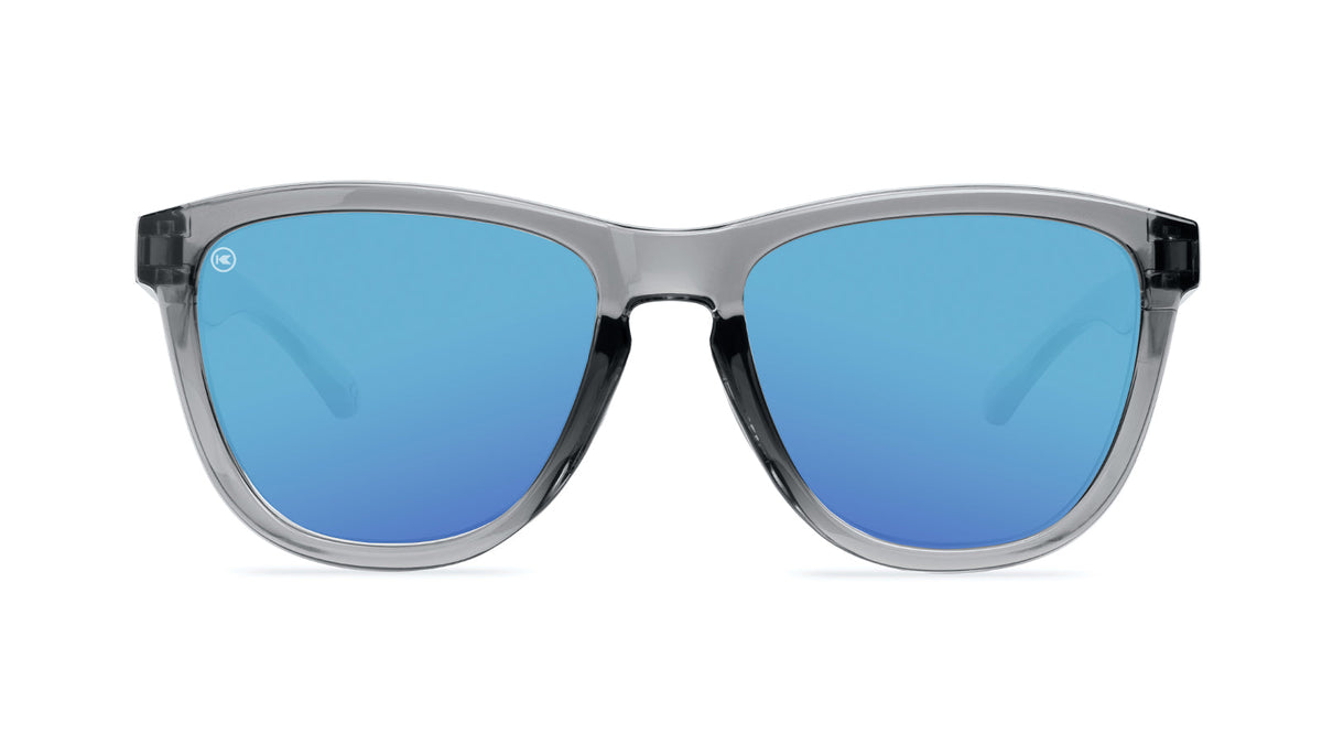 Clear Grey / Aqua Premiums Sport Sunglasses, Front