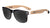 Knockaround and Fender® Black Stratocaster™ Fort Knocks Sunglasses with polarized grey lenses, front