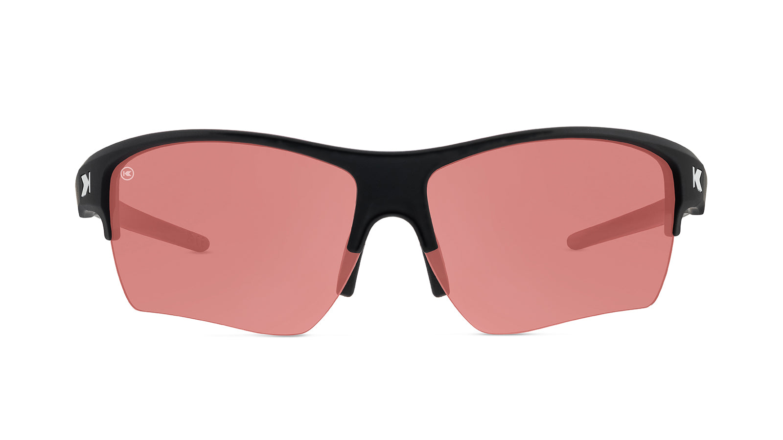 Sunglasses with Black Frame and Pink Lenses