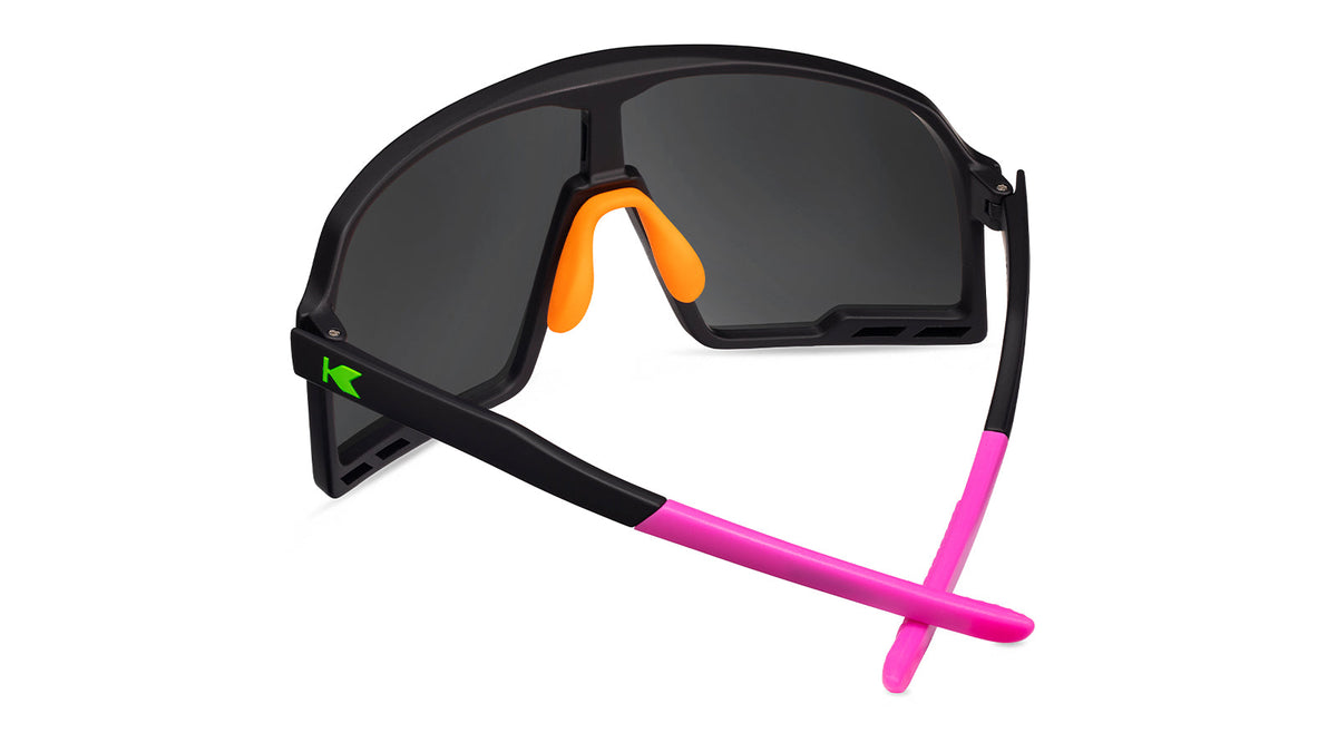 Knockaround Hang Time Campeones Sport Sunglasses with polarized blue lenses, Back