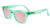 Sunglasses with Glossy Green Frames and Polarized Pink Lenses, Flyover