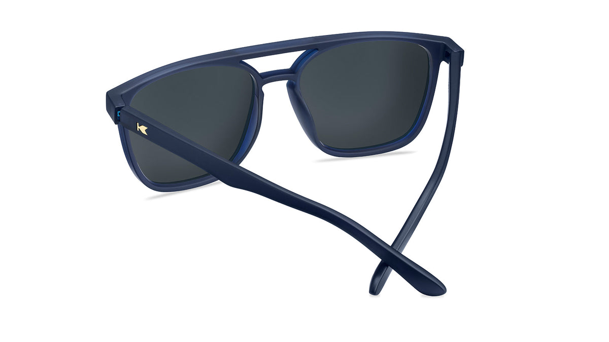 Blue Sunglasses with Polarized Green Lenses
