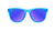 Kids Sunglasses with Blue, White, and Red Frames and Polarized Blue Lenses, Flyover
