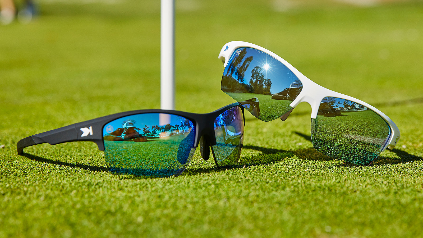 Sunglasses with Navy Blue Frame and Blue Lenses