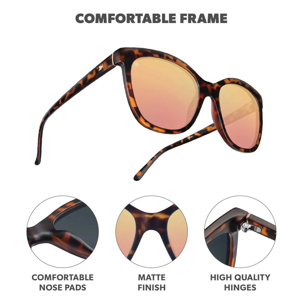 Deja Views - Matte Tortoise Shell / Rose Gold