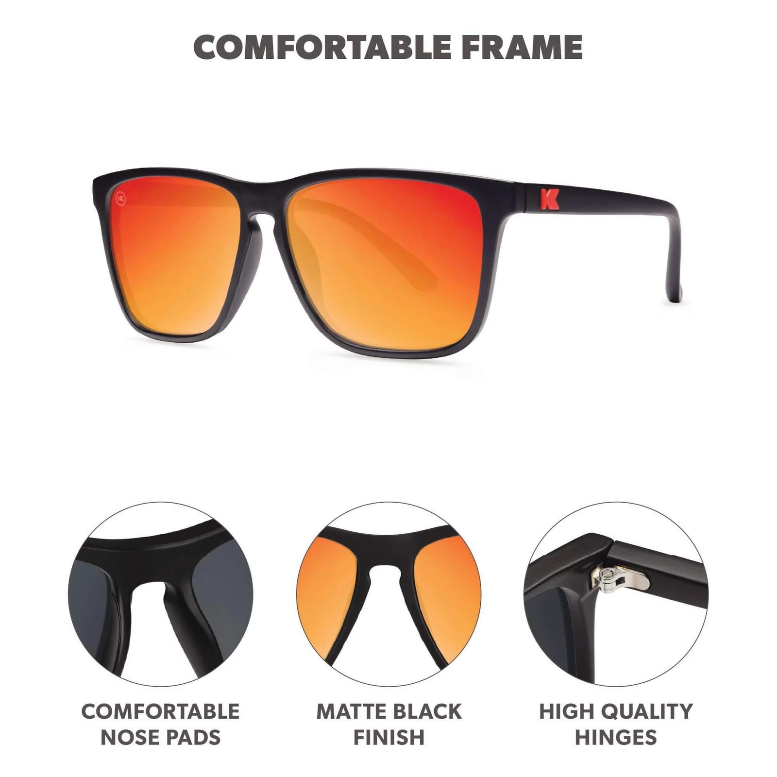 Fast Lanes - Matte Black / Red Sunset