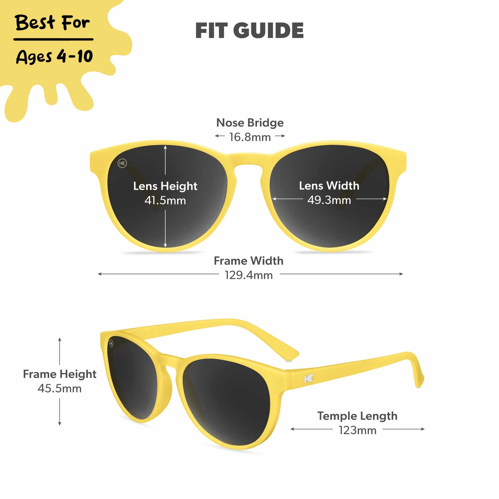 Buttercup Kids Shirley Temples Sunglasses, Fit Guide
