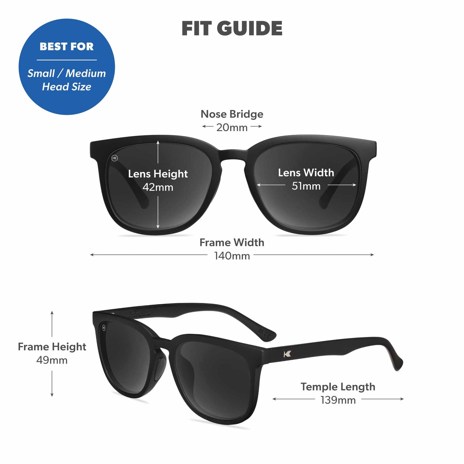 Rubberized Midnight Paso Robles Sport Sunglasses, Fit Guide