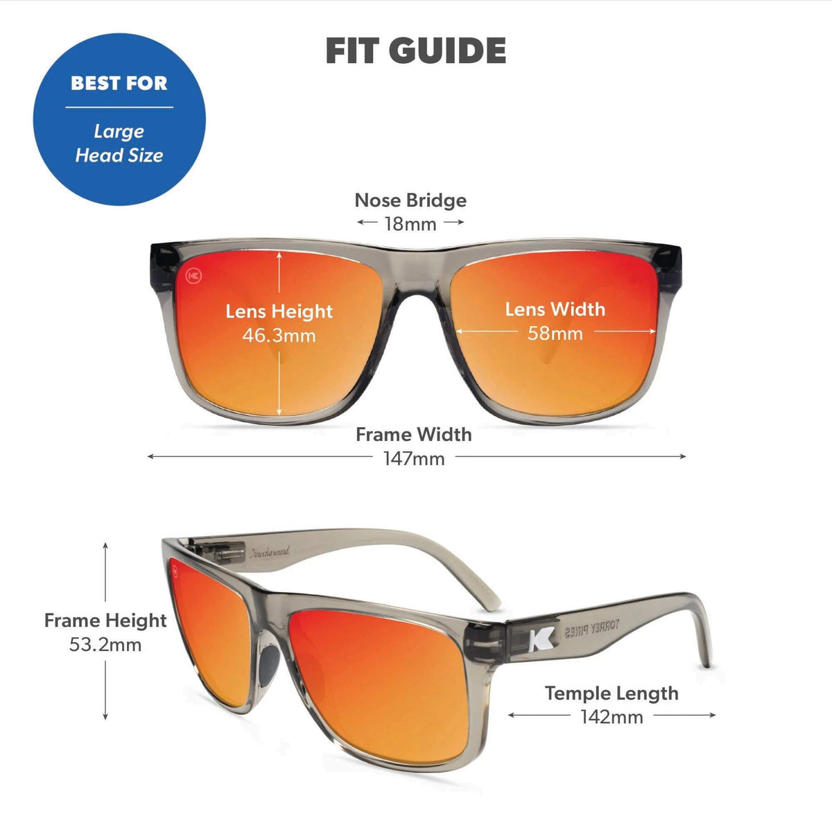 Torrey Pines Sport - Clear Grey / Red Sunset