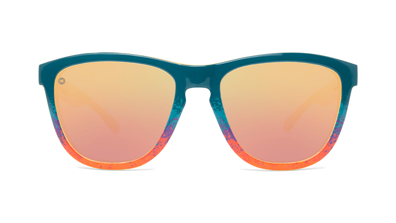 Sunglasses with Speckled Sunset Frames and Polarized Rose Gold Lenses. Flyover