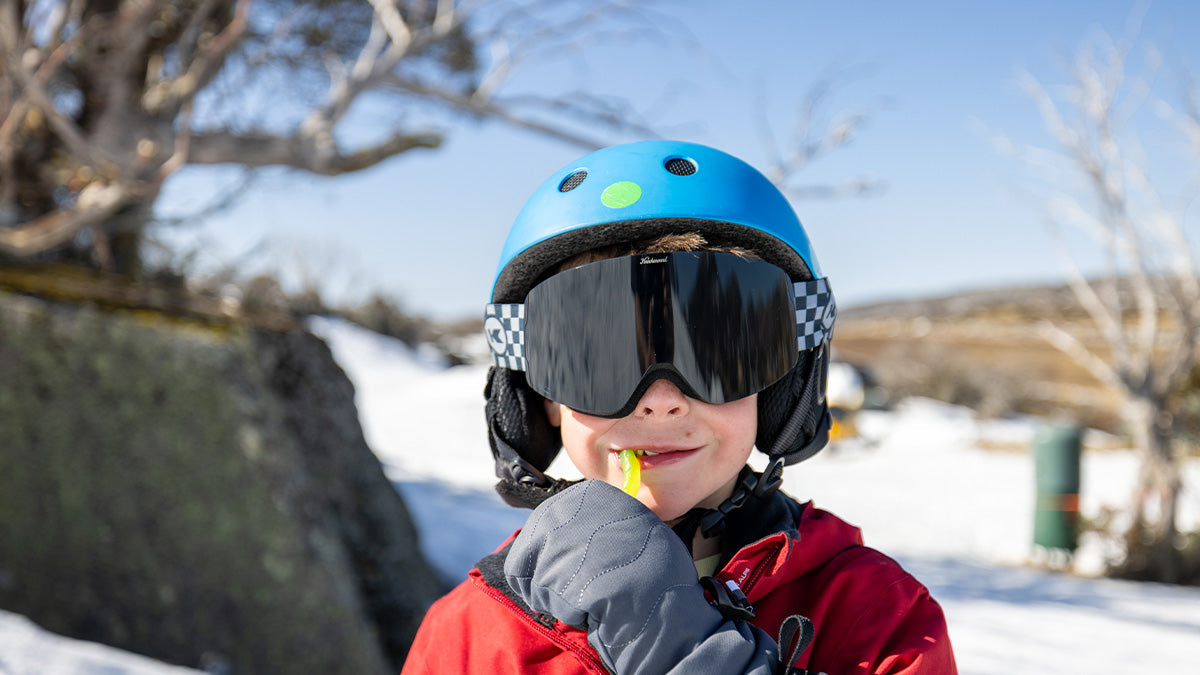 Boy Wearing Knockaround Fine Tuned Kids Whirlwinds